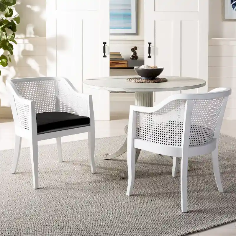 SAFAVIEH Velva Cane Dining Chair - 23.8 x 23.2 x 32.1 - 24Wx23Dx32H