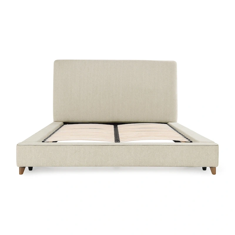 Classic Home Tate Upholstered Bed in Cream