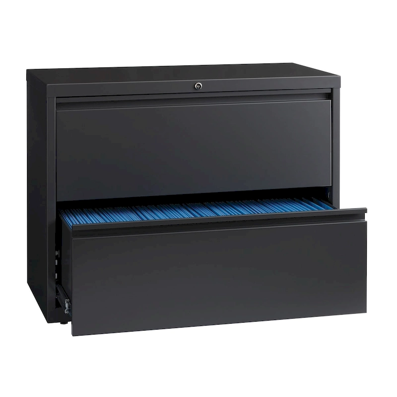 8000 Series 36 Wide 2-Drawer Lateral File Cabinet, Charcoal