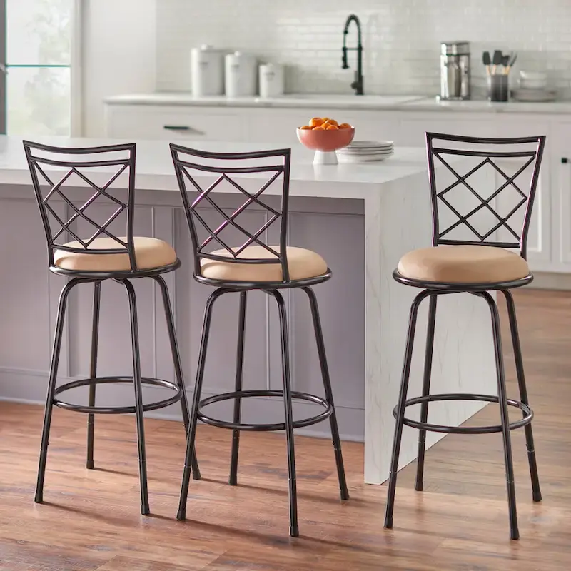 Adjustable Height Swivel Stools (Set of 3)