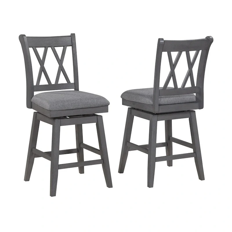 Hudson Marble 7pc Counter Height Set