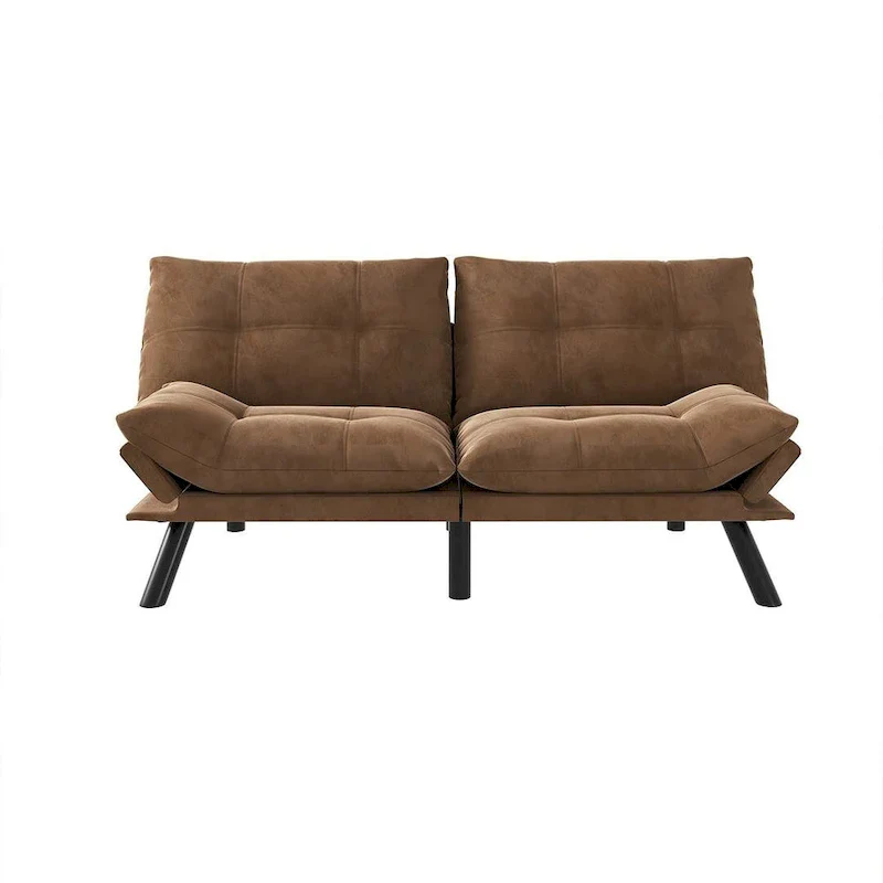 Modern Upholstered 2-Seater Sofa Bed with Adjustable Backrest and Armrests - 70:l