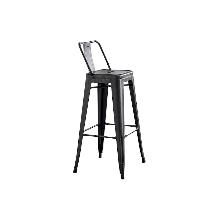 AC Pacific 30 Inch Metal Barstool Set of 2
