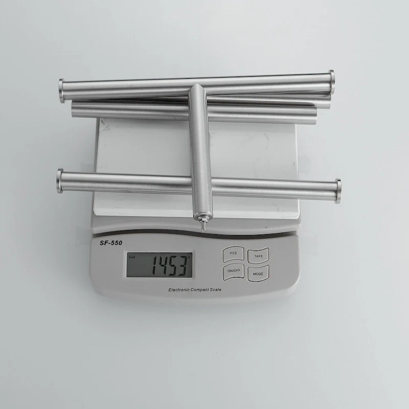 2-Tier Towel Rack Countertop Free Standing with Natural Marble Base