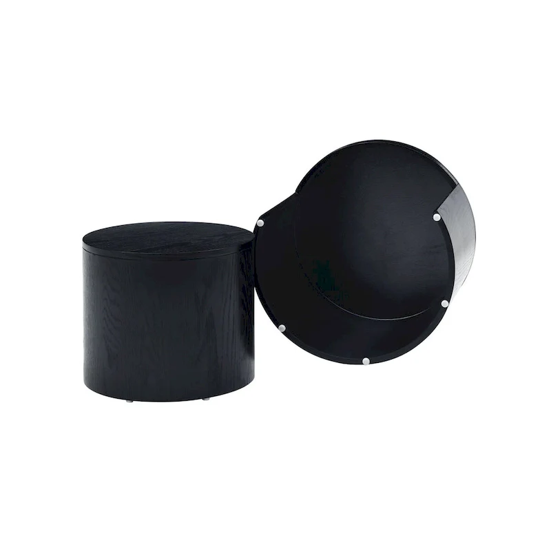 2-Piece Nesting Coffee Table Set, Water-Resistant Finish, No Assembly Required for Living Room