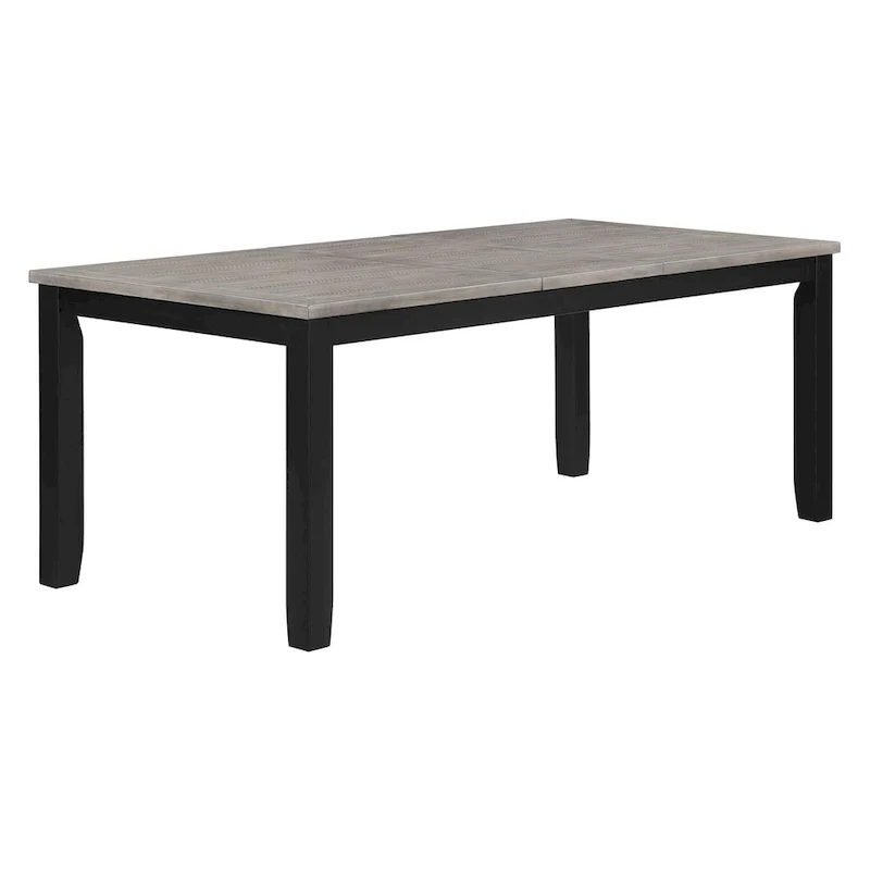 Centera Grey and Black 7-Piece Dining Table Set
