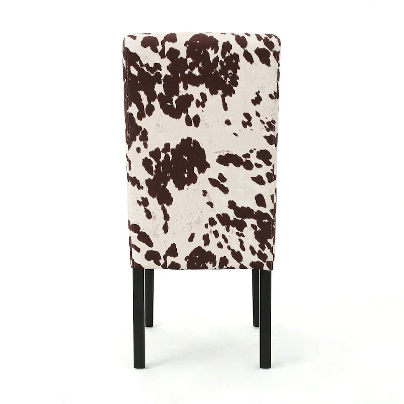 Patterned Upholstered Dining Chairs (Set of 4)