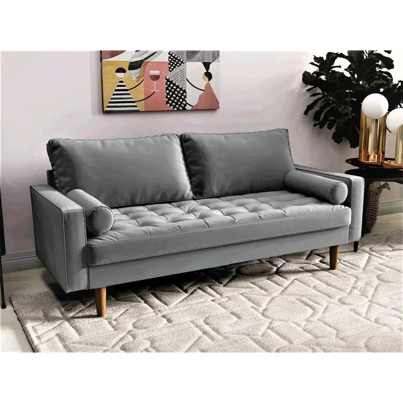 Mac Velvet Mid-century Style Sofa