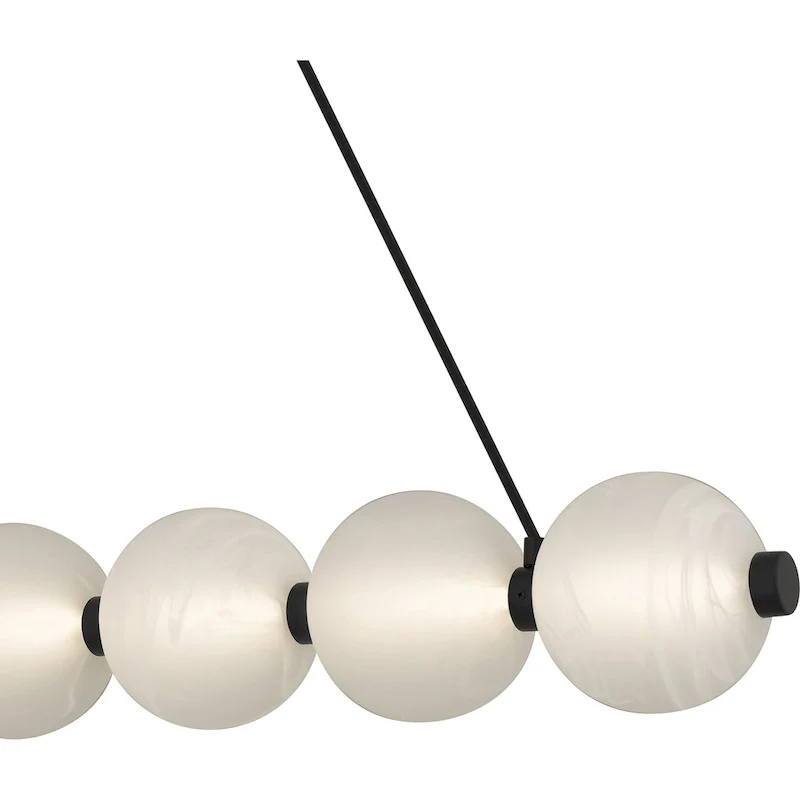 Clarendon Integrated LED Matte Black Linear Chandelier