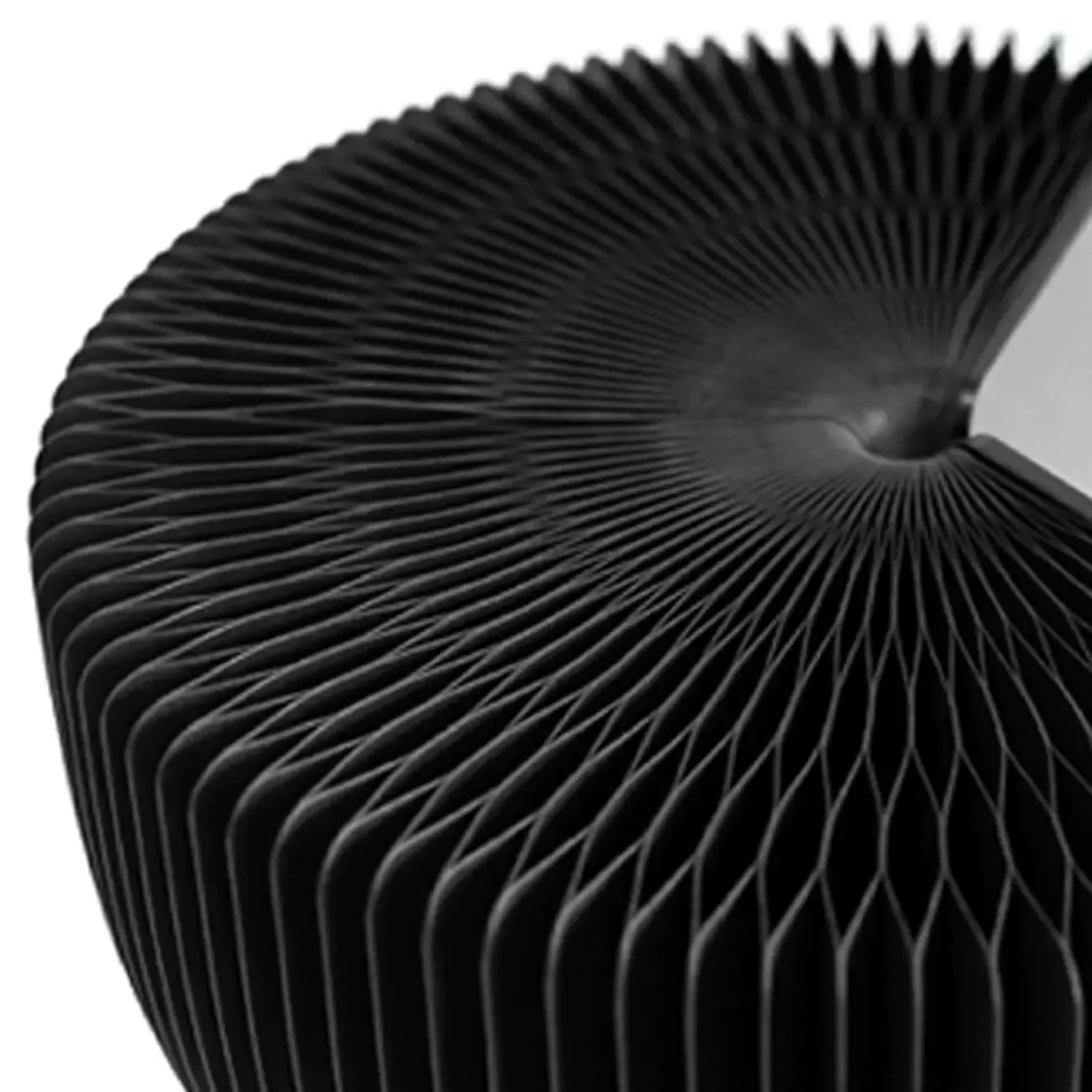 Foldable Modern Black Glass Top Round Side Table