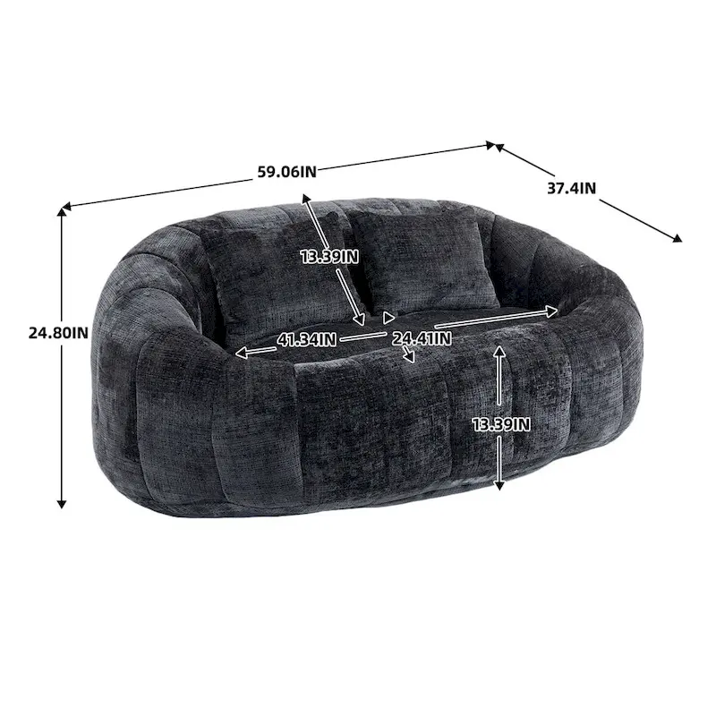 Chenille Bean Bag Chair