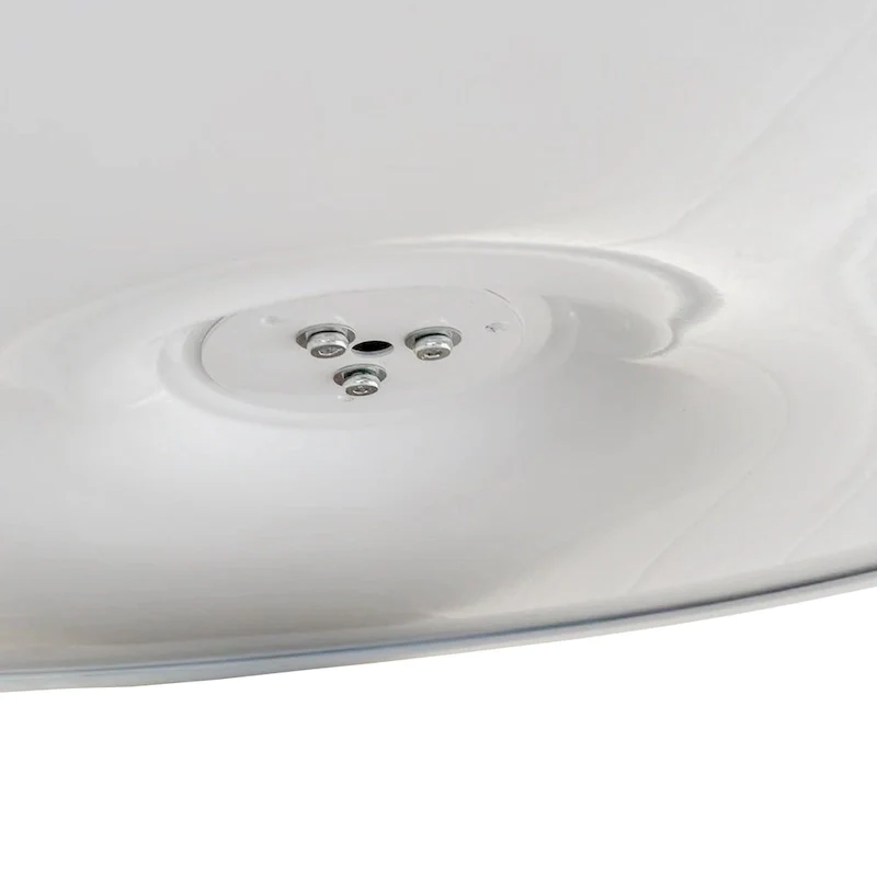 Modern Dining Table with Round Table Top & Metal Base