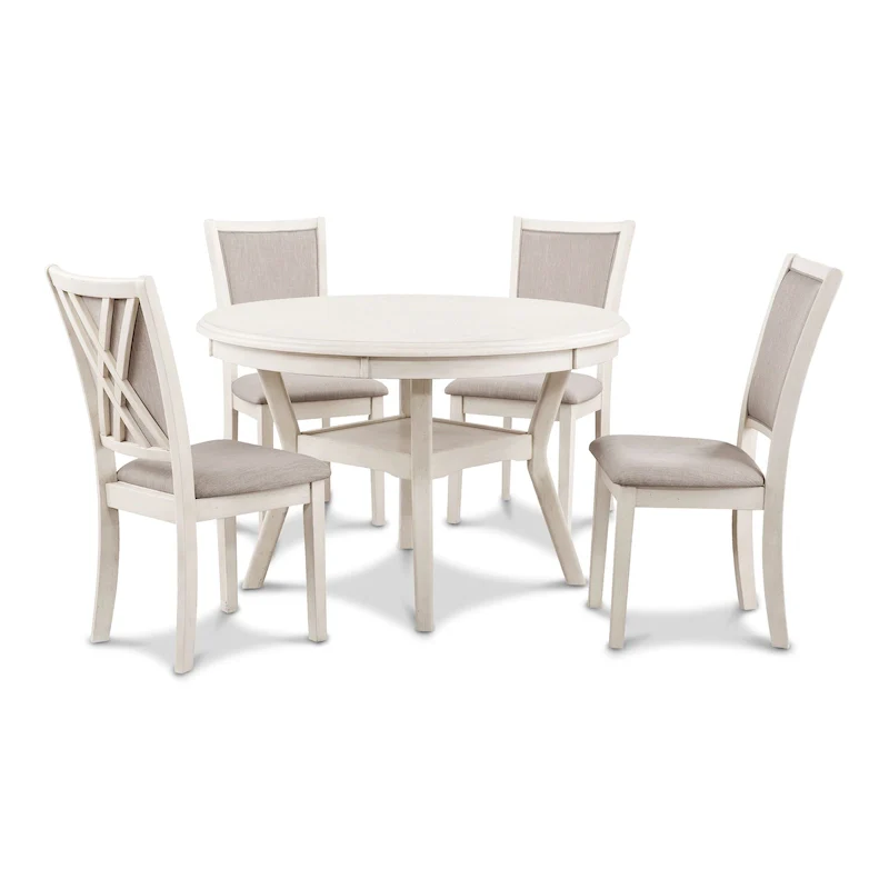 New Classic Furniture Baart 5-Piece Round Dining Set