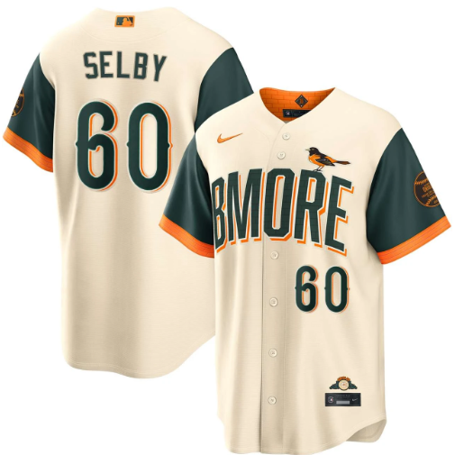 Colin Selby Baltimore Orioles Cream 2026 City Connect Jersey