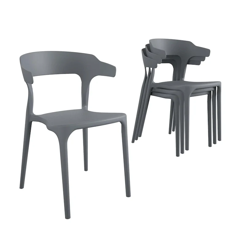 The Novogratz Poolside Felix Stackable Dining Chairs