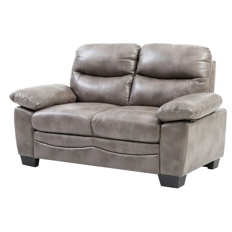 Marta Faux Leather Loveseat
