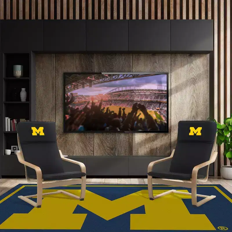NCAA University of Michigan Bentwood Accent Chair