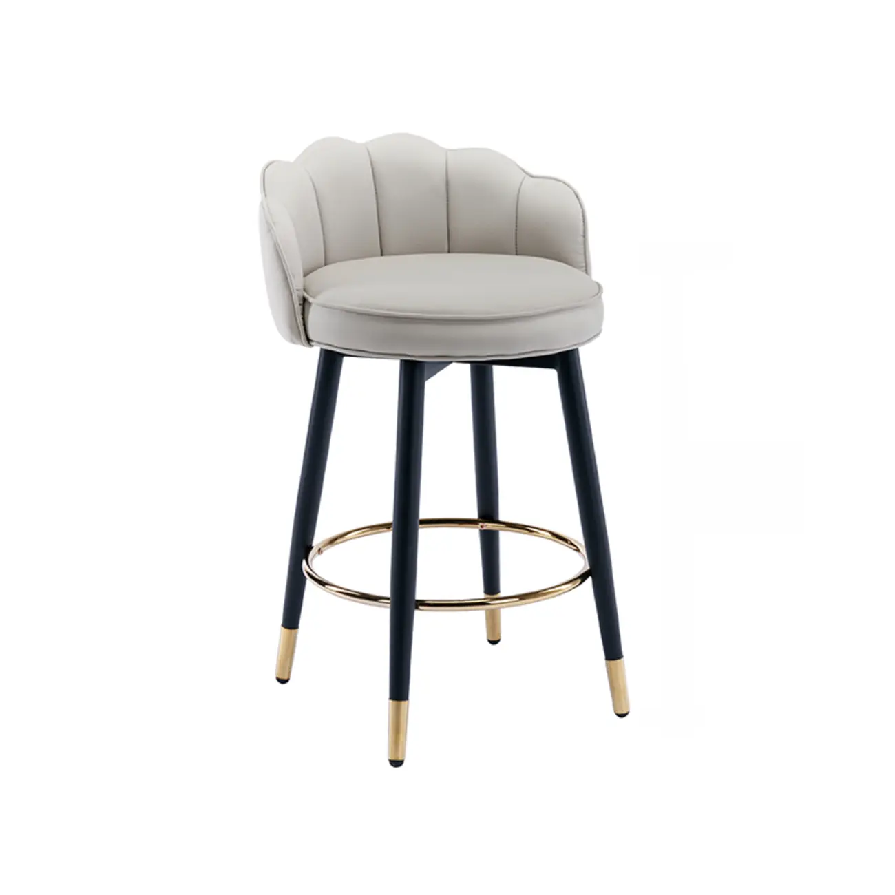 360¡ã Swivel Leather Bar Stool Counter Height