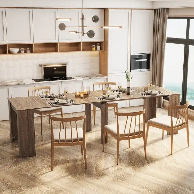 Extendable Wooden Dining Table
