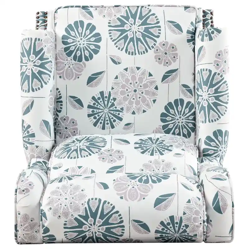 Upholstered Recliner with Wing Back