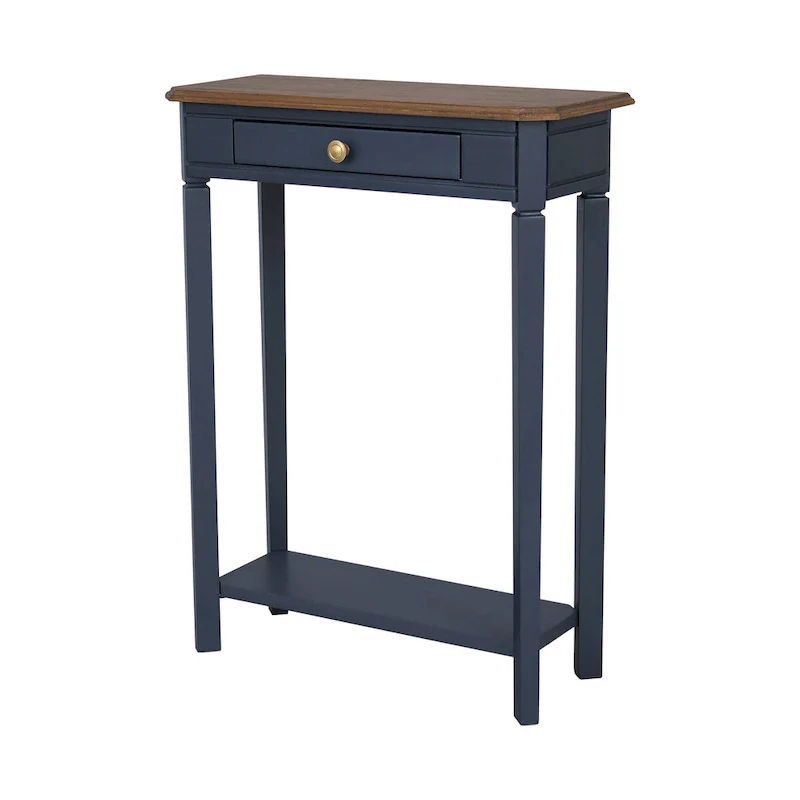 Marnie Two-tone 1-drawer Solid Wood Console Accent Table with Shelf by