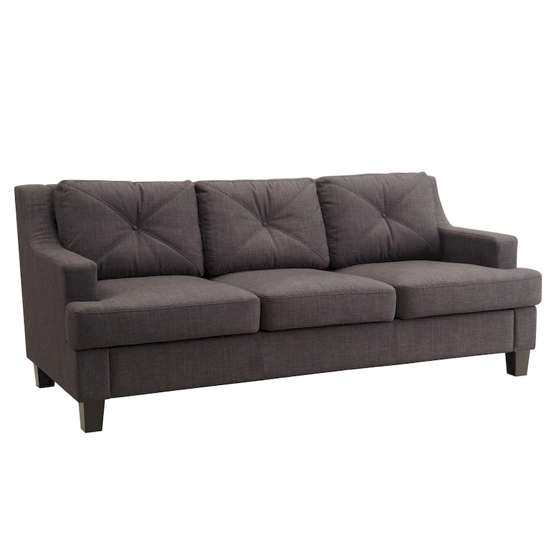 Elston Tufted Linen Track Sofa by iNSPIRE Q Modern