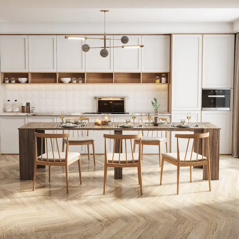 Multifunctional extendable console table