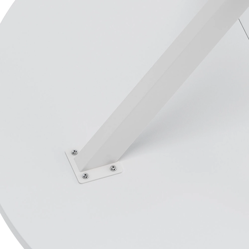 Modern Cross Leg Round Dining Table ,Two Piece Removable Top