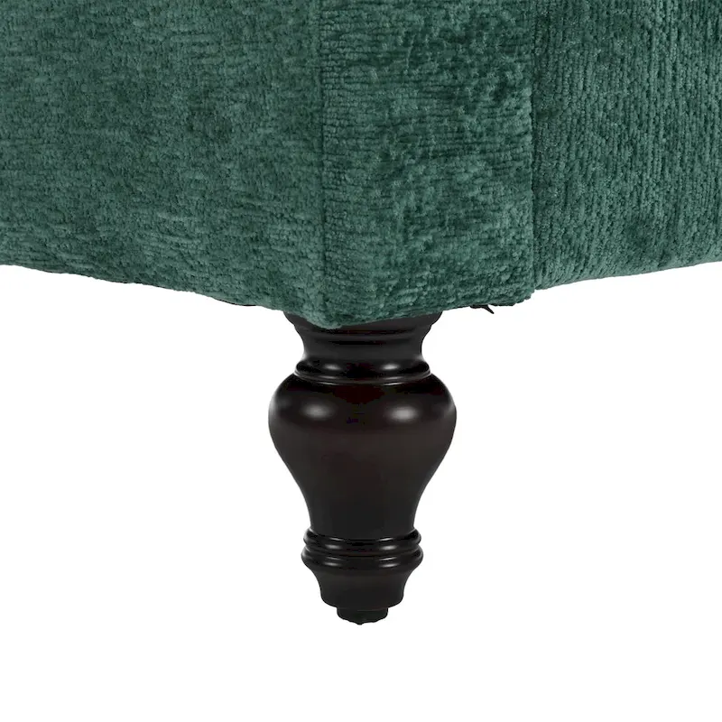 2-Seater Chenille Sofa with Detachable Cushions