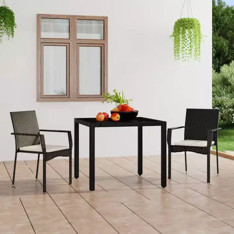 vidaXL Chic Outdoor Dining Chairs with Cushions