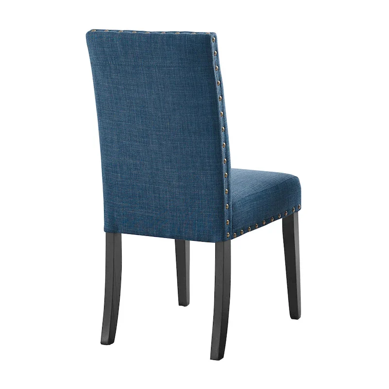 Modern Upholstered Dining Chair with Nail Head Trim