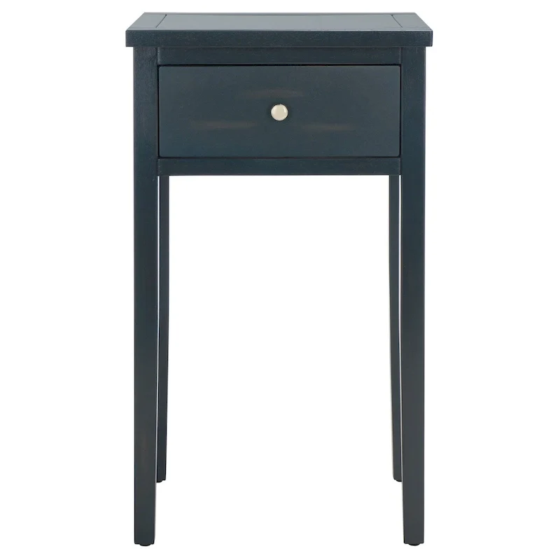Dark Teal / Ash Grey / White Birch / White / Brown Single-Person Elm Wood End Table