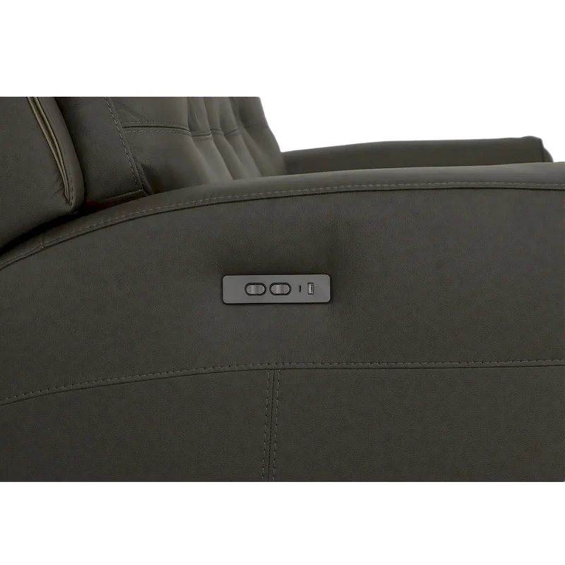 Iris Top Grain Leather Power Reclining Sofa with Power Headrests by Flexsteel