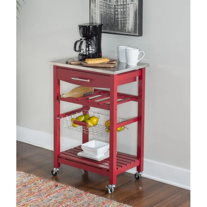 Jake Compact Mobile Rolling Kitchen Cart