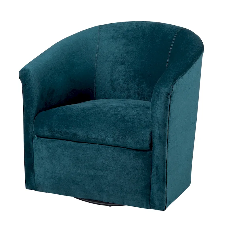 Ellery Modern Microfiber Swivel Accent Chair by