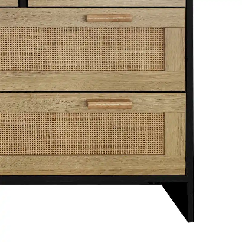 GEITIN 4 Drawers Rattan Cabinet