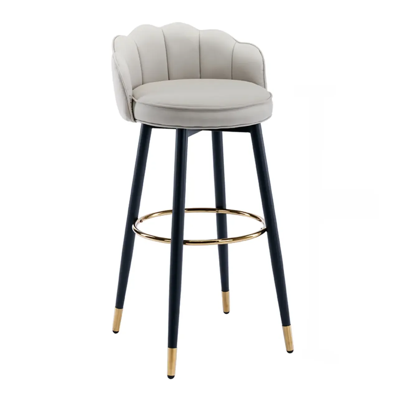 360¡ã Swivel Leather Bar Stool Counter Height