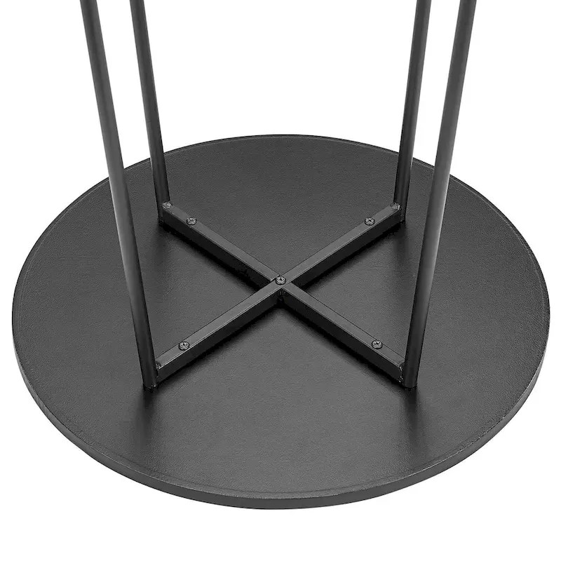 35.4  High Round Bar Table, Industrial Style Wood Top Bistro Pub/Breakfast Table