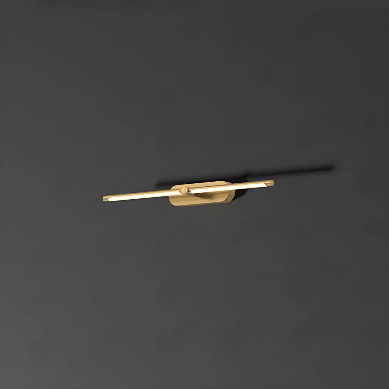 Modern Brass Vanity Light with Integrated LED for Bathroom