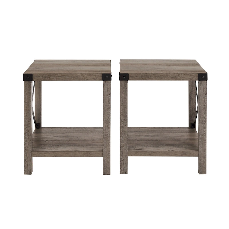 Middlebrook Kujawa 18-inch X-side Accent Table (Set of 2)