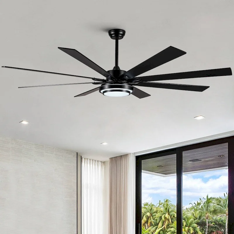 72 in.W Integrated LED Smart Ceiling Fan with Remote Control