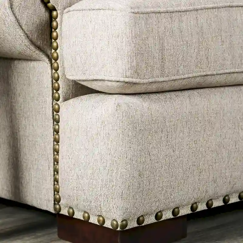 Jula Traditional Linen 2-piece Sofa Set
