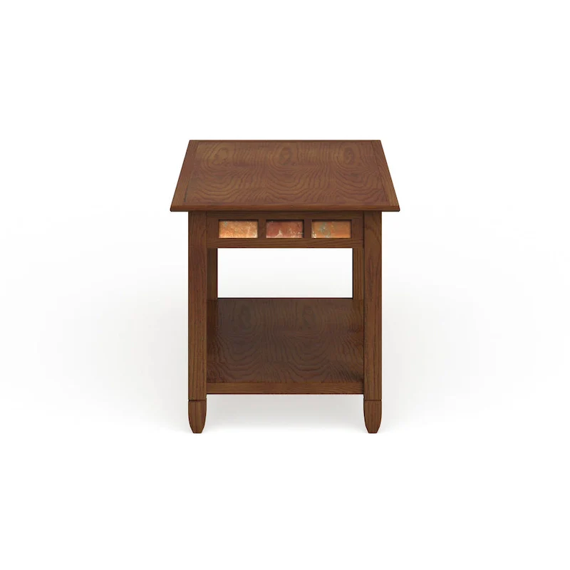 Leick Home Rustic Slate One Shelf Coffee Table