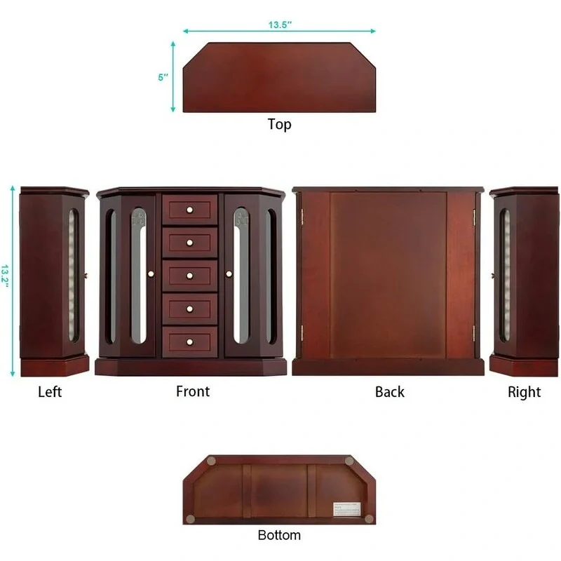 Jewelry Box - 5D x 13.5W x 13.2H