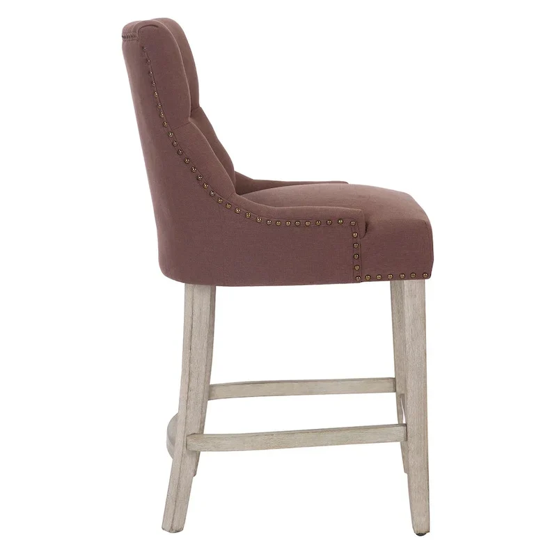Carter 24 Upholstered Button Tufted Counter Bar Stool