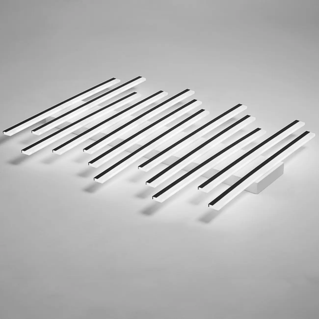 Geometric LED Semi Flush Ceiling Light with Acrylic Shade