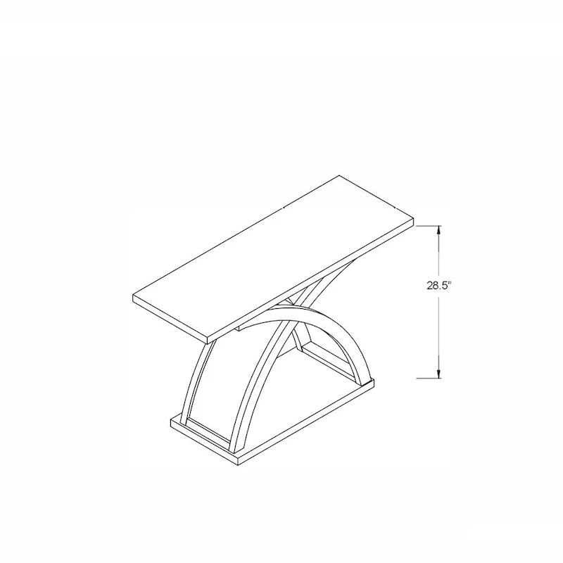 Distressed Grey 47-inch Console Table with Shelf