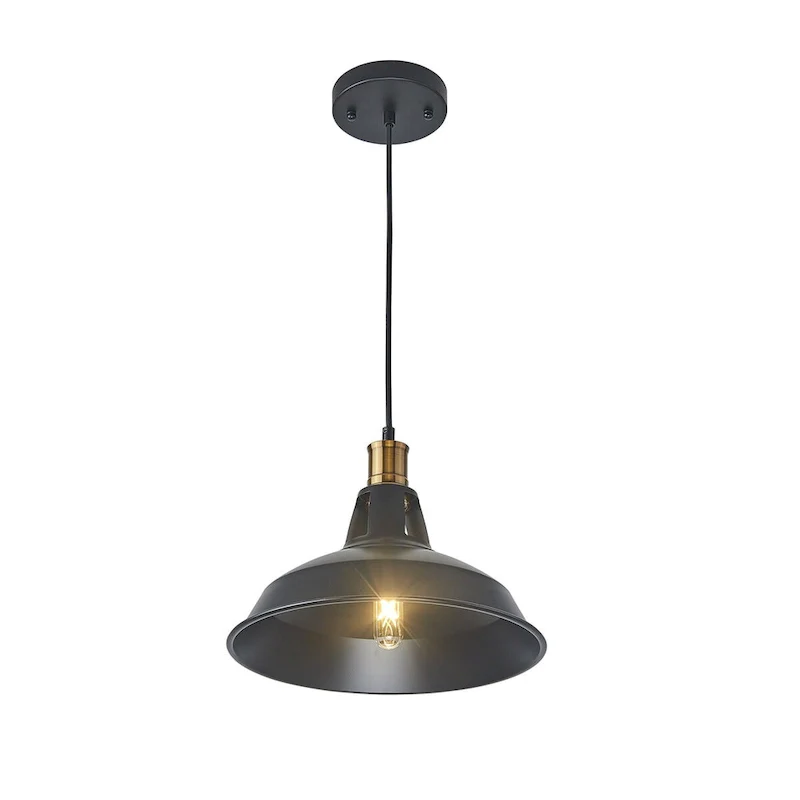 Black and gold 1 Lt grace atmosphere pendant 12 inch