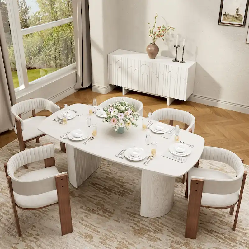 Wood Large Accent Dining Table
