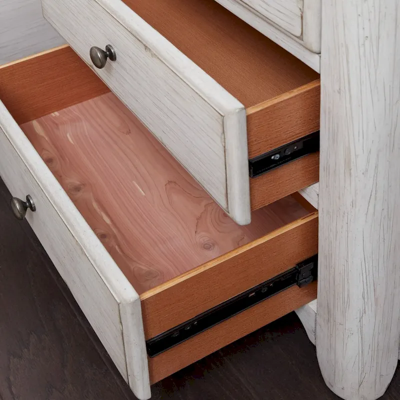 Farmhouse Reimagined 3-Drawer Night Stand with Charging Station